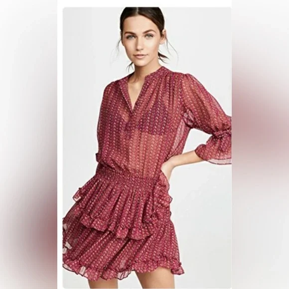 NWOT Misa Los Angeles chiffon dress - Picture 3 of 9